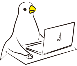 リモートワーク文鳥